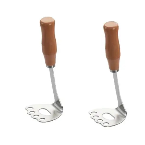 Produktbild: ABOOFAN 2St Schlammpresse kartoffelpresse kartofelpresser - Stampfer für Lebensmittel - Pürierstampfer - Kartoffelstampfer Stampfer für Kartoffel Kartoffelstampfer wiederverwendbar hölzern