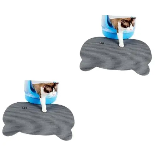Produktbild: ABOOFAN 2St Teppich Bodenmatten Anti-Rutsch-Pads katzenklo vorlegematte katzenklo vorleger matte katze fangmatte Haustierfuttermatte Einweg Kätzchen Katzenstreu Matte Pad-Hund Graspartikel