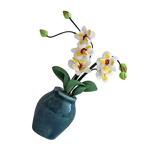 Produktbild: HOMFAMINI Magnolien Topfpflanze Mini Magnolien Verzierung Puppenhaus Zubehör Pflanzen Bonsai Dekor Spielhaus Dekor Dekoratives Bonsai Modell Mini Topfpflanze Ornamente Mikro
