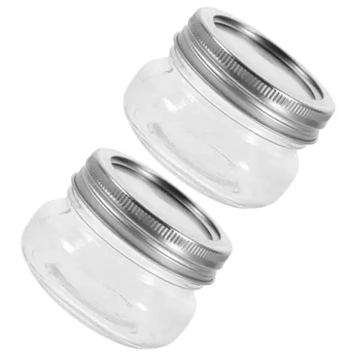 Produktbild: ABOOFAN 2 Cps Einmachgläser Aus Glas Mit Deckel Marmeladengläser Flaschen 150 Ml Einmachgläser Mit Breiter Öffnung Leere Gewürzgläser Geleegläser Aufbewahrungsbehälter Für Trockene