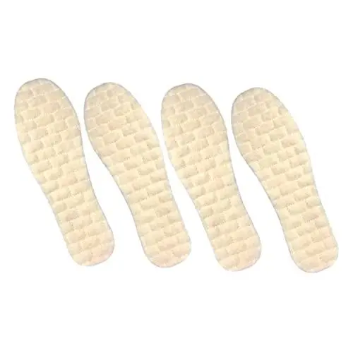Produktbild: ABOOFAN 2 Paar Stiefeleinlagen Warmes Fleece Bequeme Unisex-schuheinlagen in Voller Länge