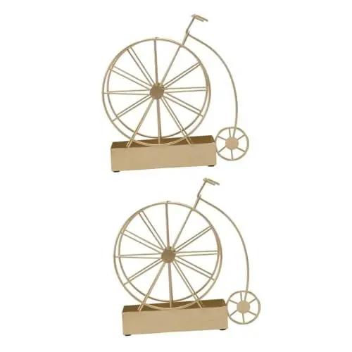 Produktbild: ABOOFAN 2 STK Mückenspulenhalter Fahrrad Dekoration trimmfahrrad Abfalleimer unter der Spüle Metallständer Fahrradständer mückenspray Haushaltseinrichtung fahrradförmige Verzierung Regal