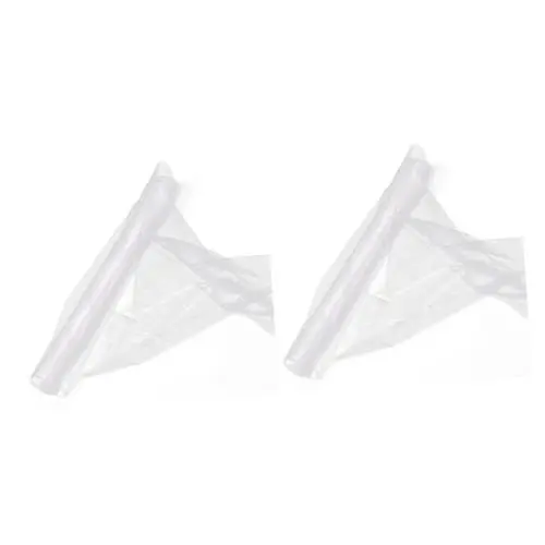 Produktbild: ABOOFAN 2 STK Vorhang Tutu basteln Stoffband zum Basteln transparente Fensterläden durchsichtige Vorhänge Gaze Dekoration Schlafzimmer Hochzeitsfeier Dekoration schmücken Weiß