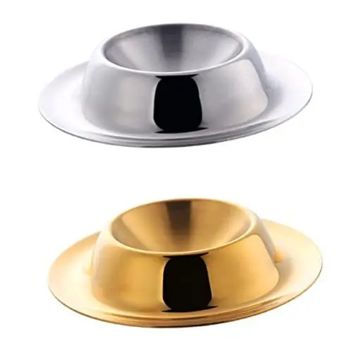 Produktbild: ABOOFAN 2st Eier Aus Edelstahl Eierpochiererpfanne Eierständer Aus Edelstahl Ei Aus Metall Eierträger Harte Eierbecher Kiwi-löffel Rostfreier Stahl Utensilien Frühstück