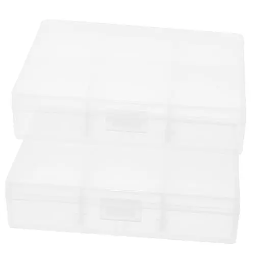 Produktbild: ABOOFAN 2st Grußkarten-organizer Aufbewahrungsbehälter Für Fotos Aufbewahrungsbox Aus Kunststoff Foto-organizer-box Aufbewahrungskoffer Für Teile Schreibwaren Pvc Aufbewahrungskiste