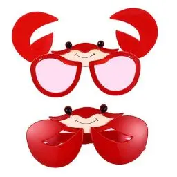 Produktbild: ABOOFAN 2 StüCk KrabbenföRmige Partybrillen, Krabbengläser Coole Kostüm-sonnenbrille Party-sonnenbrille Neuheit Brillen sonnenbrille für Kinder Lustige Brille Strand Schmücken