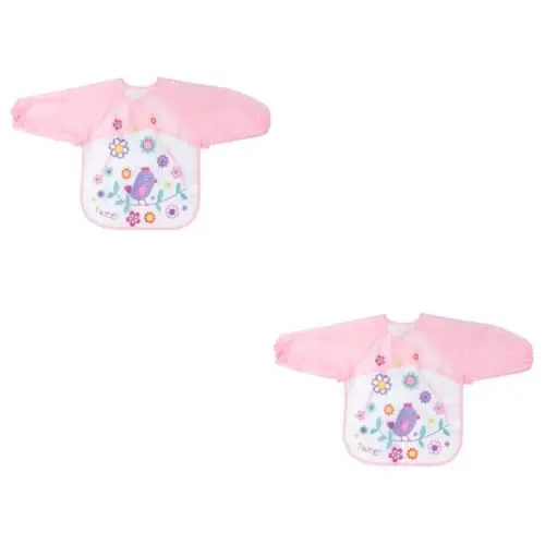 Produktbild: ABOOFAN 2st Kunstkittel Für Kinder 1-3 Kinderschürzen Kleinkinderkittel Wasserdichter Kunstkittel Malschürze Für Kleinkinder Ärmel Lätzchen Kunstschürze Fingerfarbe Baby Lange Ärmel Malen