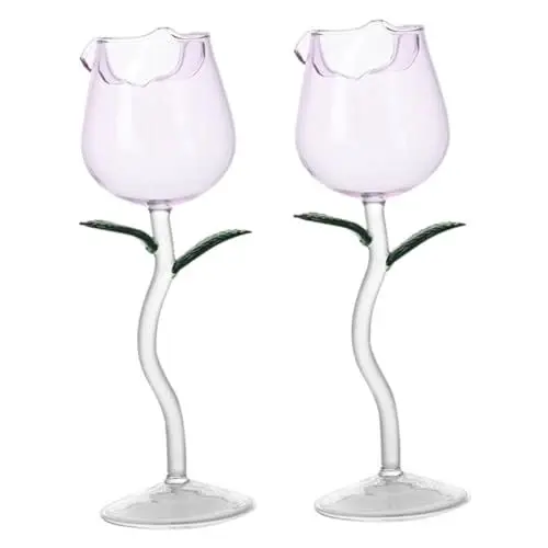 Produktbild: ABOOFAN Cocktailbecher Party Rotweinglas 2 Stück Ti Weinbecher Tragbare Weinbecher Exquisiter Kelch Für Hochzeitsgeschenk