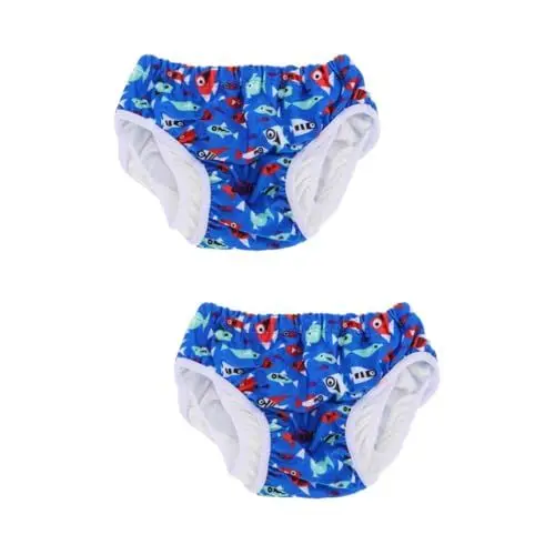 Produktbild: ABOOFAN 2st Schwimmwindeln Für Kleinkinder Toilettentrainingsunterwäsche Trainingshosen Baby-schwimmwindel Wiederverwendbare Töpfchen-trainingshose Babywindel Junge Plane Gewidmet Stoff