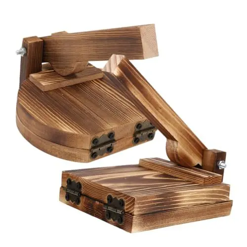 Produktbild: ABOOFAN 2stücke Holz Dumpling Press Manuelles Teigtaschenwerkzeug Für Einfache Verwendung Für Anfänger Und Erfahrene Aus Hochwertigem Holz Für Tortillas Und Dumplings