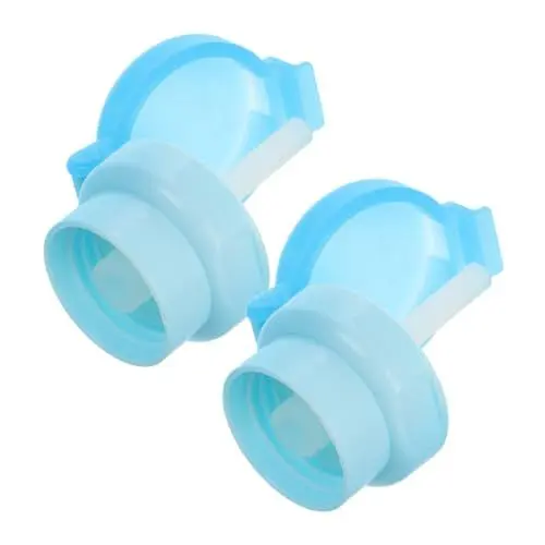 Produktbild: ABOOFAN 2st Trinkhalmkappe Für Mineralwasser Kinder-wasserflaschenaufsatz Trinkhalmdeckel Für Kinderwasserflaschen Tragbare Strohflaschenverschlüsse Kappe Der Wasserflasche Blue Kieselgel