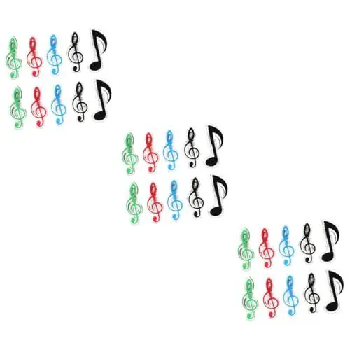 Produktbild: ABOOFAN 30 Stk Halter für Musikbücher Musiknote Musikhalter Klavierbuch-Clip Klammern für Musikbücher Inhaber von Klavierauszügen Notiz Noten Bücherregal Buchstütze Ordner Musik Plastik