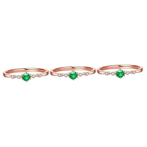 Produktbild: ABOOFAN 3St Schmuck Ringe Aquamarin-Ring Kristallring bunter Ring Sterling-Ring Edelsteinringe Diamantringe Metall Ring Strassring Ring dekorativ Frauenring natürlich Schwanzring 18k