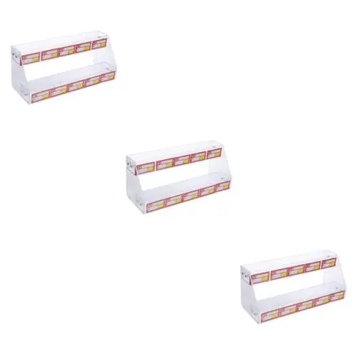 Produktbild: ABOOFAN 3 Sätze Warenpräsentationsständer Zahnfleisch Stehen Vitrine Für Modellautos Süßwaren Regal Klarer Modellhalter Schubfach Organizer-rack Modell Vitrine Gestell Plastik Transparent