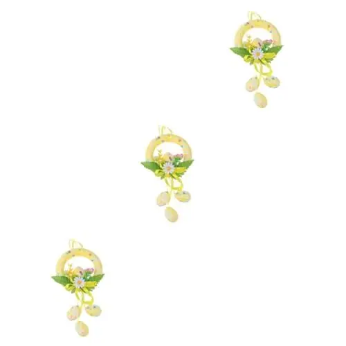 Produktbild: ABOOFAN 3 Stücke Ostern Dekorationen 20cm Runde Simulation Eier Girlande Ostern Nicht Verderblich Für Ostern Decor