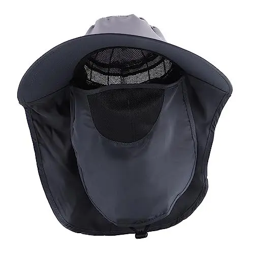Produktbild: ABOOFAN 3st Sonnenschutz Fischerhut Boonie-Hut Zum Angeln Sonnenkappe Mit Klappen Angelmütze Für Herren Breiter Sonnenhut Atmungsaktiver Fischerhut Groß Baumwolle Maske Männer Und Frauen