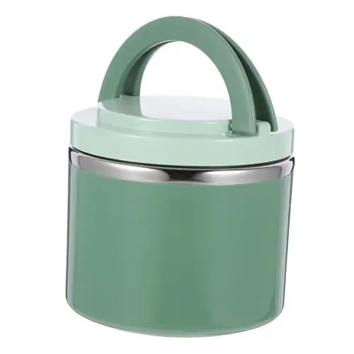 Produktbild: ABOOFAN 4 Stück Frühstückstasse Suppenbehälter Mit Deckel Müslibecher Zu Haferflocken-träger Gläser Für Frühstücksspeisen Isolierter Wasserbecher Suppentasse Glas Green Kieselgel