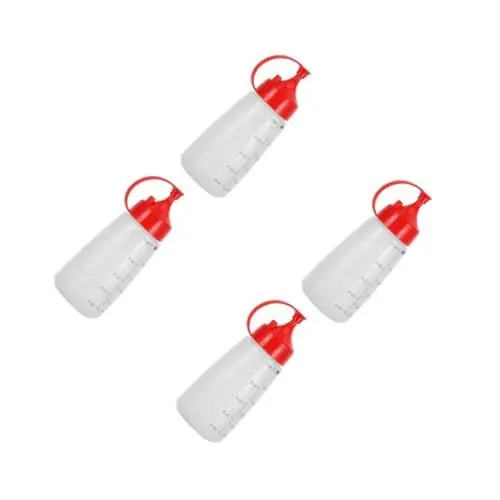 Produktbild: ABOOFAN 4 Stück Gewürzflaschen Gewürzspender Spritzflaschen Mit Verschluss Salatdressing-flasche Kleine Spritzflasche Kleine Quetschflaschen Squeeze-flasche Für Sauce Senfspender Plastik