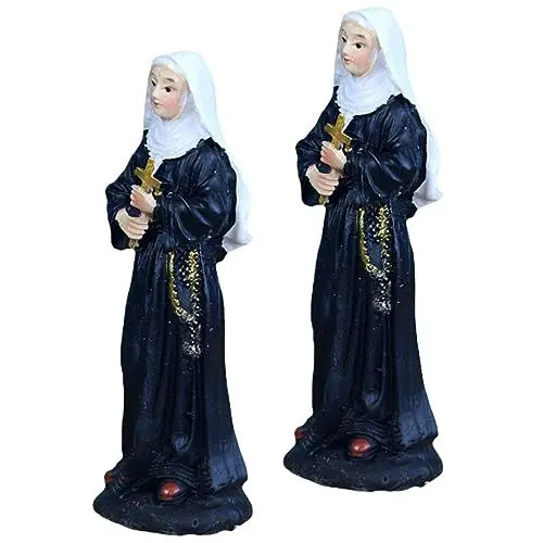 Produktbild: ABOOFAN 4 Stück Jungfrau-Statue Der Nonne Haushaltsdekoration Der Heiligen Jungfrau Heilige Jungfrauenstatue Heimkunst Fisch Aquarium Dekoration Gesegnet Miniatur Mutter Kleines Harz