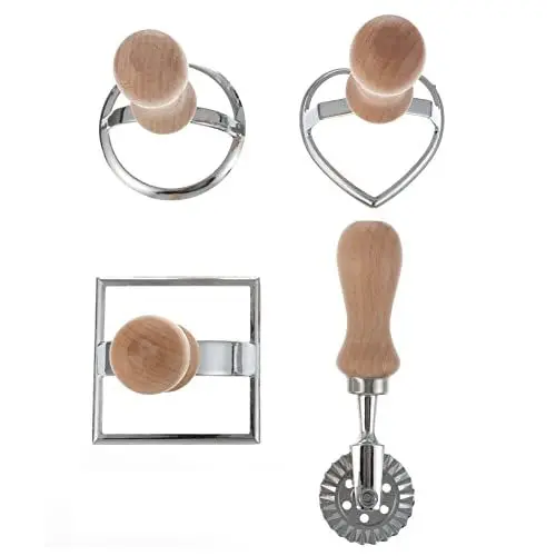Produktbild: ABOOFAN 4stücke Geometrische Keksausstechformen Baking Tools Ausstecher Für Kekse Cupcakes Kuchen Schokolade Diy Backen Werkzeug Set