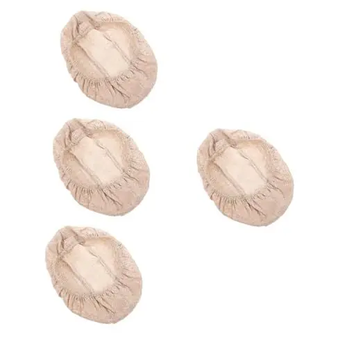 Produktbild: ABOOFAN 4 Stück Korbbezug Aus Fermentiertem Rattan Tuch Für Brotkörbchen Proofing Beweisen Brot-banneton-liner Brotschlinge Leinen Teig Couche Proof Tuch Gärkörbchen Aus Teig Ofen Stoff
