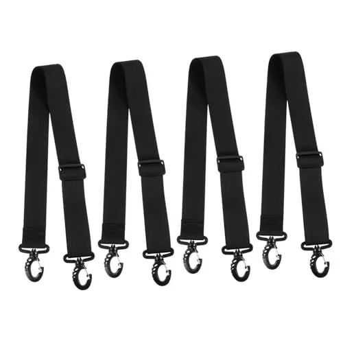 Produktbild: ABOOFAN 4 Stück Schlittschuhriemen Rollschuh Stiefel Schneeschuhriemen Skischuh Trageriemen Für Snowboardschuhe Handschlaufe Für Schneeschuhe Verstellbarer Riemen Einstellbar Gurt Nylon