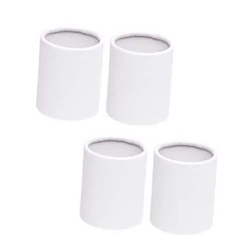 Produktbild: ABOOFAN 4 Stücke Boxen Kuscheleimer Brautsträuße Für Die Hochzeit Kleine Geschenkboxen Für Die Braut Runder Pflanzer Hochzeit Blumenkästen Papier Weiß Eimer Für Blumenarrangements Runden