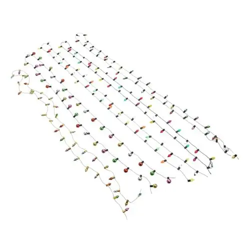 Produktbild: ABOOFAN 5St dekorative Lichterketten Mini-Weihnachtsbaumlicht Glühlampen leuchten weihnachtsdeko fairy lights klare Glühbirnen Polsterbesatz Wohnzimmer Anhänger Birnenanhänger Harz