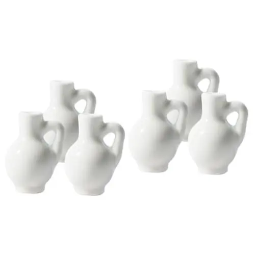 Produktbild: ABOOFAN 6 STK Mini Blumen Arrangement Topf miniaturvase Keramikvase Mini-Vase Puppenhausminiaturen Modelle kleine Blumenvase kleine Knospenvasen Blumenarrangement Kleines Statue