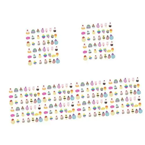 Produktbild: ABOOFAN 6 Sätze Weiche Keramik perlen bunte Ohrringe Alphabetperlen Schlüsselanhänger Halsketten lose Perlen aus Armband lose Perlen fein Amulett Zuckerperlen Perlenstickerei Ton