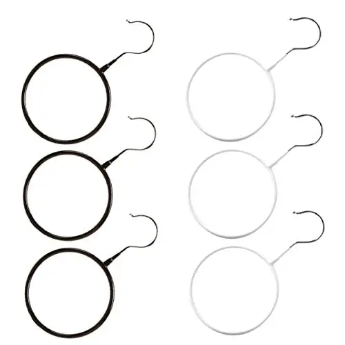 Produktbild: ABOOFAN 6 Stück Multifunktionale Kleider Haken für Schals und Gürtel Platzsparender Organizer für Garderobe aus Robustem Metall für Sauberen und Ordentlichen
