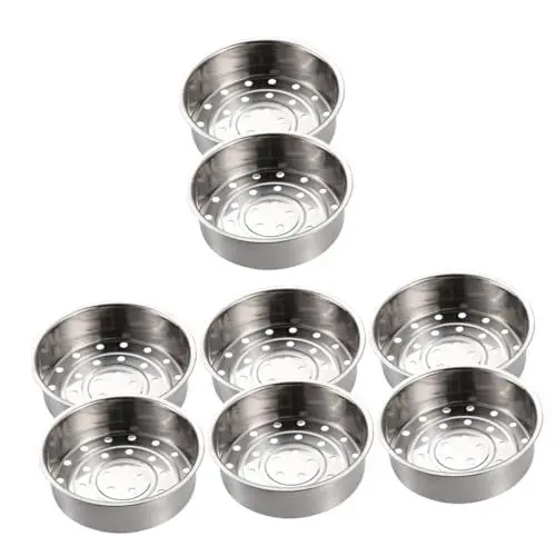 Produktbild: ABOOFAN 8 Stück Reiskocher Dampfgarer Dampfgarer Für Knödel Dampfgarer Für Gemüse Dampfgarer Einsatz Dampfkorb Für Obst Dampfgarer Edelstahl Dampfgarer Brötchen Dampfgarer