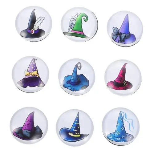 Produktbild: ABOOFAN Halloween-kühlschrank-hexenhut-Dekoration für Den Kühlschrank 9er-Pack Spaß für Teenager