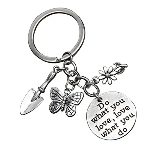 Produktbild: ABOOFAN Abschluss Schlüsselanhänger Geschenk Schlüsselanhänger Gärtner Schmuck Schlüsselanhänger Für Rucksäcke Tierischer Schlüsselanhänger Schlüsselring Kind Ländlich Blumenanhänger