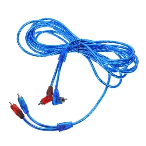 Produktbild: ABOOFAN Audio Kabel Dual Rca zu Dual Rca Subwoofer Aux Kabel für Autoelektronik Hochwertige Verbindung für Lautsprecher und