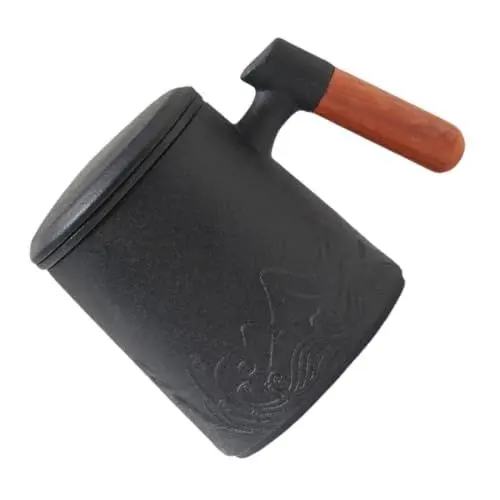 Produktbild: ABOOFAN Chinesische Teetasse Mit Teesieb Keramik-teetassen-set Teesieb Tasse Mit Deckel Schwarz 400 Ml