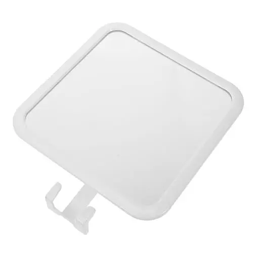 Produktbild: ABOOFAN Beschlagfreier Duschspiegel Rasierspiegel Mit Rasiererhalter Saugnapf Stanzfreier Schminkspiegel Für Und Badezimmer Glasloser Sicherheitsspiegel Für Kinder