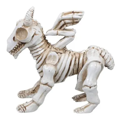 Produktbild: ABOOFAN -Dekoration Halloween-skeletthund Ganzkörperskelett Tierskelett Dekoration Bewegliche Gelenke Welpenskelett Hundeknochen Mit Beweglichen Gelenken Spukhaus-Dekoration Harz