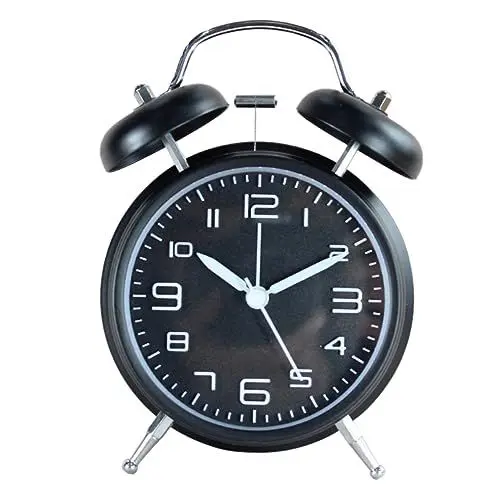 Produktbild: ABOOFAN Doppelglockenwecker Glocke Wecker Black