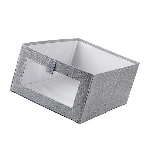 Produktbild: ABOOFAN Faltbare Aufbewahrungsbox Deckel Große Graue Container Für Kleidung Und Haushaltsgegenstände Organisation Und Aufbewahrung Platzsparend Und Praktisch Für Zuhause