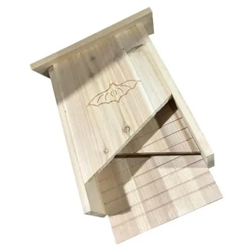 Produktbild: ABOOFAN Fledermaushaus Für Den Außenbereich Fledermausunterschlupf Aus Holz Dekoration Für Den Hinterhof Leicht Einfach Zu Installierende Fledermausbox
