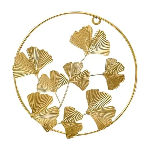 Produktbild: ABOOFAN Hohler Ginkgo- Kunsthandwerk Eisenornament Wandschmuck Wohnzimmerdekor
