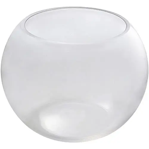 Produktbild: ABOOFAN Glas-Fischglas Durchsichtig Goldfischglas Blumenvase Terrarium Sukkulenten-Übertopf Halter Für Zuhause Hochzeit Party Dekoration 18 cm