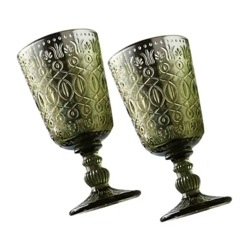 Produktbild: ABOOFAN Weinkelch-set Vintage Luxuriöses Geprägtes Glas Multifunktionales Trinkgeschirr