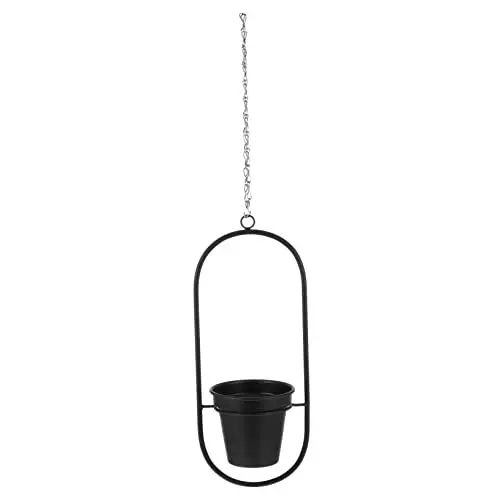 Produktbild: ABOOFAN Hängender Blumenständer Aus Schmiedeeisen Hängeblumentopf Pflanztopf Vase Boho Indoor Plants Boho Vase Wohnungseinrichtung Hochzeits Deko Hochzeitsdeko Hängetopf Pflanze Büro