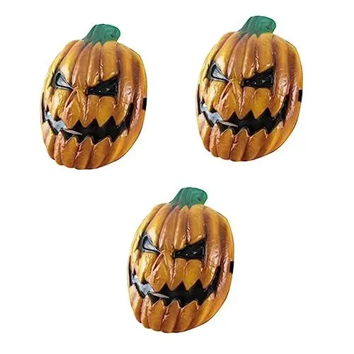 Produktbild: ABOOFAN Halloween-Kürbismaske 3st Halloween-masken Kostümmaske Gruselige Halloween-maske Party-kostüm-maske Maskerade-maske Partymaske Halloween-party-maske Bilden Kürbis Halloween Party