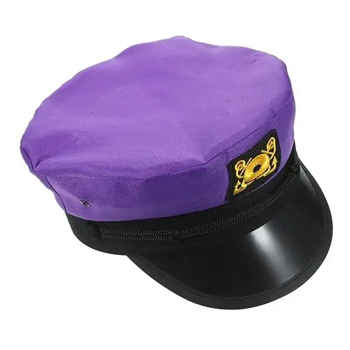 Produktbild: ABOOFAN Halloween Matrosenhut Halloween- -hut Matrosenmütze Für Kinder Matrosenhut Für Party Marineblauer Kostümhut Bootsfahrerhut - -kappe Violett Polizeimütze Fräulein Pilot Polyester