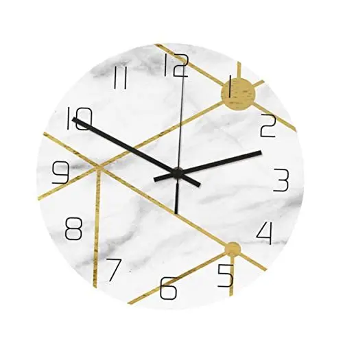 Produktbild: ABOOFAN Haushalt rund um die Uhr leichte Luxus-Wanduhr Moderne wanduhr Kreative Wanduhr leise Wanduhr leichte Luxusuhr wandverkleidung Wand polsterung stille Uhr Wanduhr aus Acryl