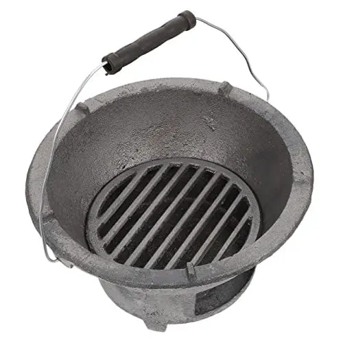 Produktbild: ABOOFAN Holzkohle Ofen Im Freien Hibach Kleiner Teppanyaki-grill Campingkocher Japanische Holzkohle Koreanischer Mini-grill Tischgrill Mini Herd Kabob-grill Feuer Kessel Eisen Haupt