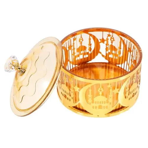 Produktbild: ABOOFAN Geschenkboxen für Das Eid Keks- und Süßigkeitenboxen Goldene Schmuckschatullen für Die Dekoration Des Eid Mubarak
